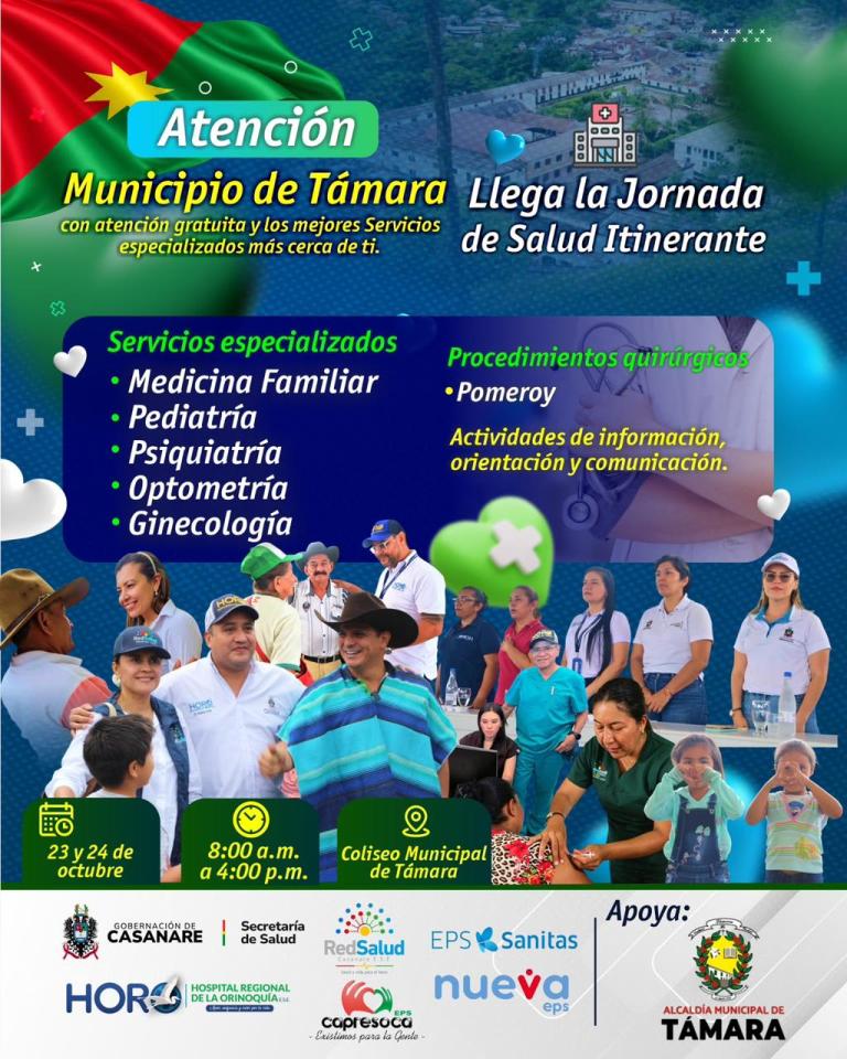 Hospital Itinerante en támara 