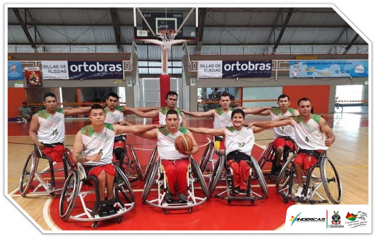 Selección Casanare de baloncesto en silla de ruedas clasificó en los Juegos Paranacionales 2019