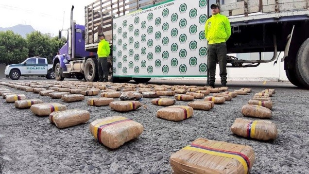 En Yopal detuvieron tracto camión que transportaba 200 libras de marihuana tipo cripy