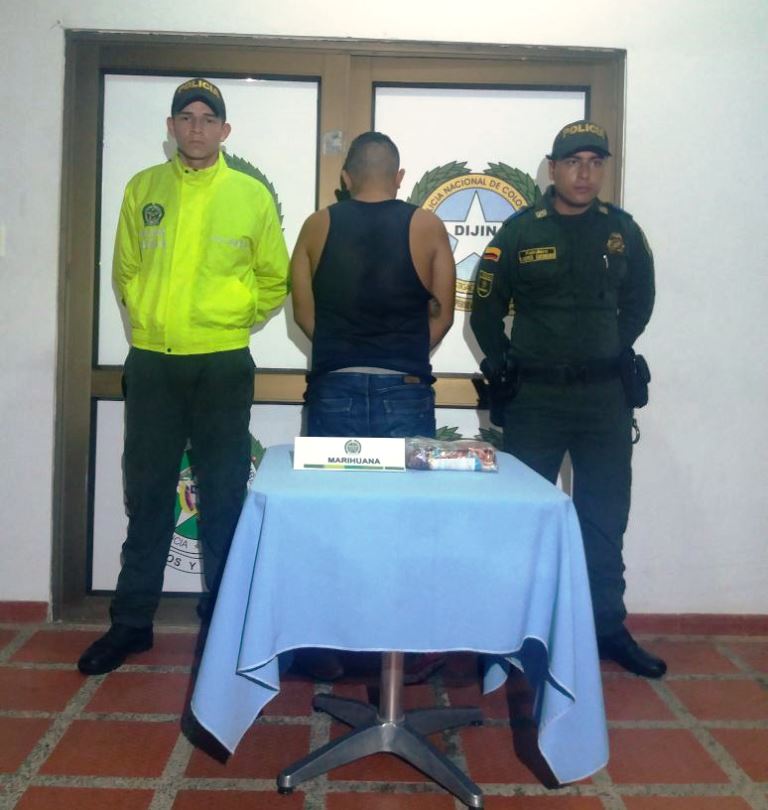 Capturado un sujeto en el terminal de transportes de Paz de Ariporo con 582 gramos de marihuana