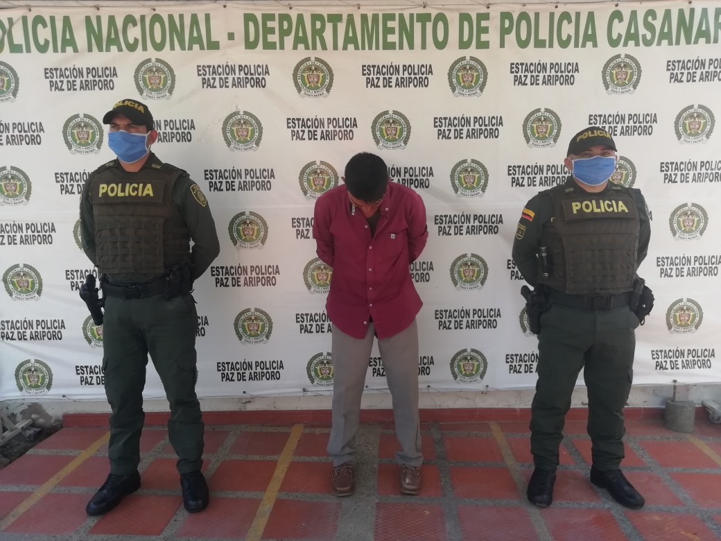Capturado sujeto por orden judicial en Paz de Ariporo