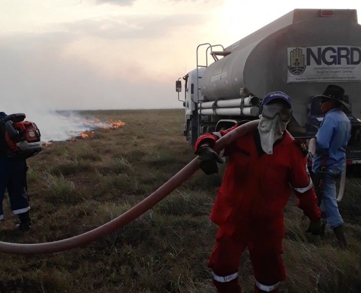 Carrotanque dedicado a atender emergencias resultó incinerado en Paz de Ariporo