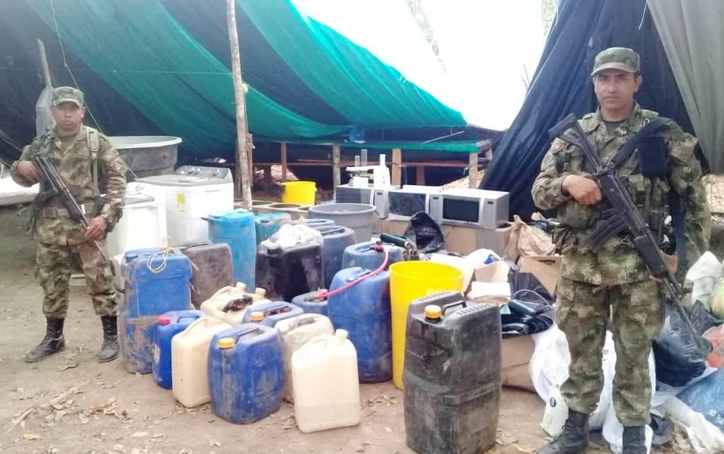 Ejército halló cristalizadero para el procesamiento de alcaloides en el municipio de Orocué