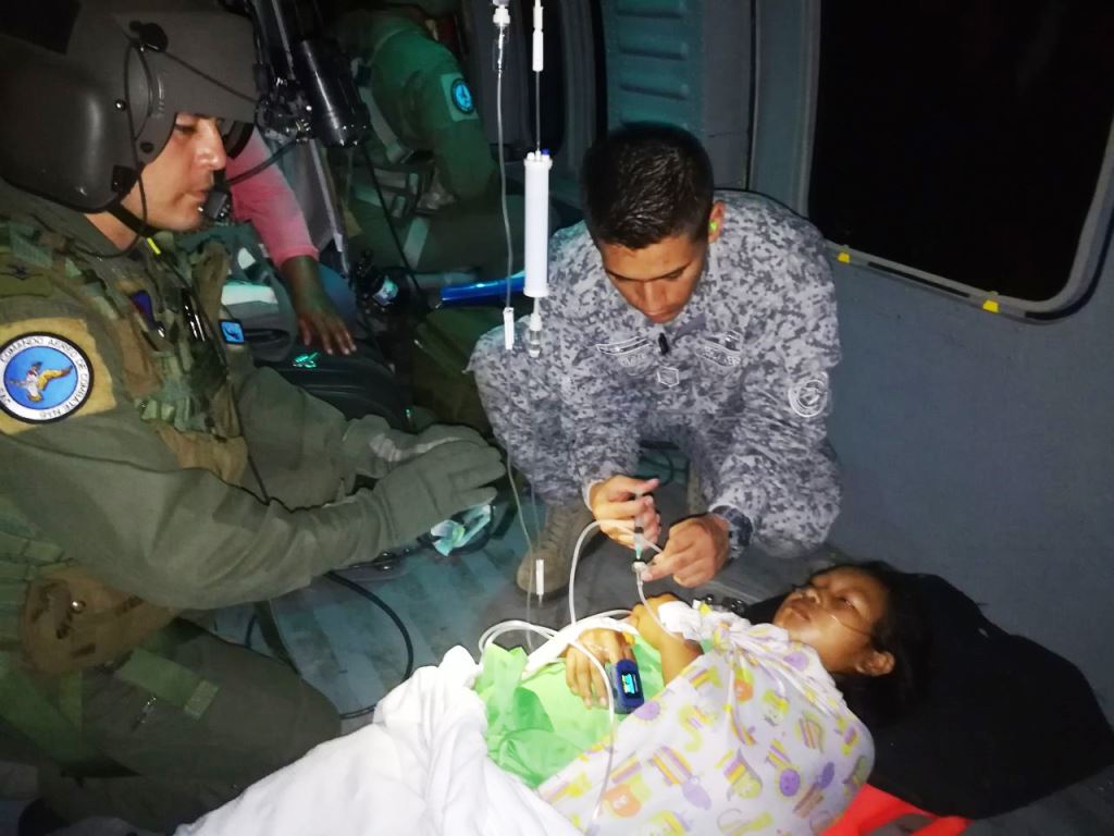 Mujer indígena fue trasladada por la Fuerza Aérea desde el Vichada a Yopal