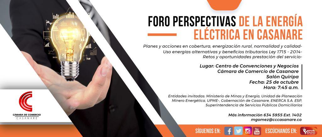 Este jueves se realiza en Yopal Foro “Perspectivas de la Energía Eléctrica en Casanare”
