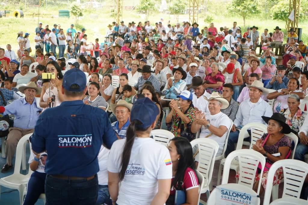 El Ing. Salomón Sanabria visitó corregimientos y centros poblados de Yopal
