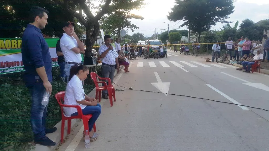 Alcalde de Paz de Ariporo inauguró obras de pavimentación de vías urbanas