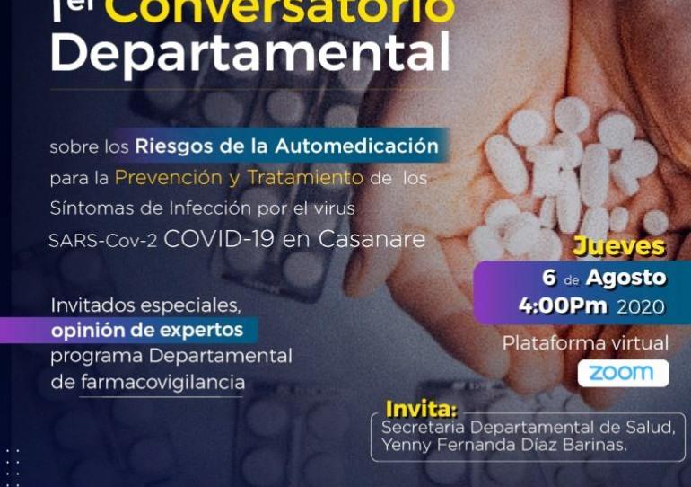 Primer conversatorio Departamental sobre riesgos de la automedicación para la sintomatología COVID-19