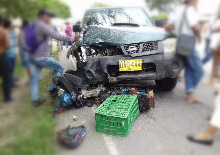 Accidente de tránsito sobre la Marginal de la Selva deja un motociclista muerto 