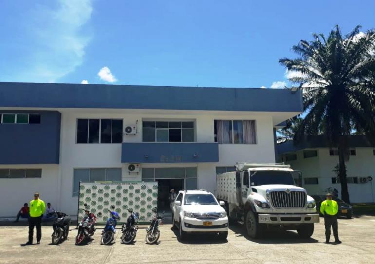 Cinco motocicletas, una camioneta y una volqueta fueron recuperadas por las autoridades de Casanare