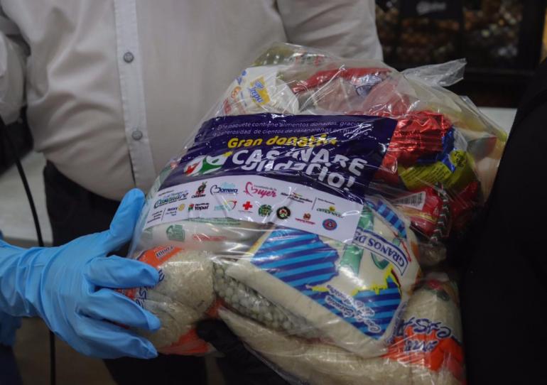 Inició entrega de ayudas humanitarias a familias vulnerables, aportadas en 'Gran Donatón Casanare Solidario'