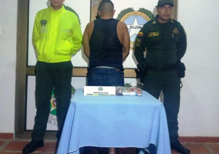 Capturado un sujeto en el terminal de transportes de Paz de Ariporo con 582 gramos de marihuana
