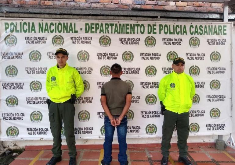 Capturado sujeto en Paz de Ariporo que el año pasado agredió física y sexualmente a su ex-compañera 