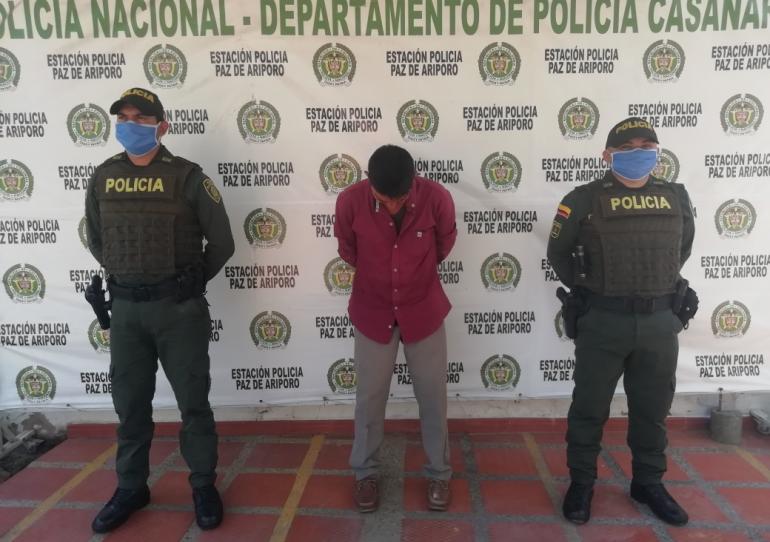 Capturado sujeto por orden judicial en Paz de Ariporo