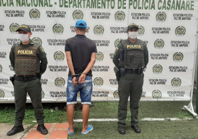 Capturado un individuo en Paz de Ariporo por reincidir en la violación de medidas sanitarias