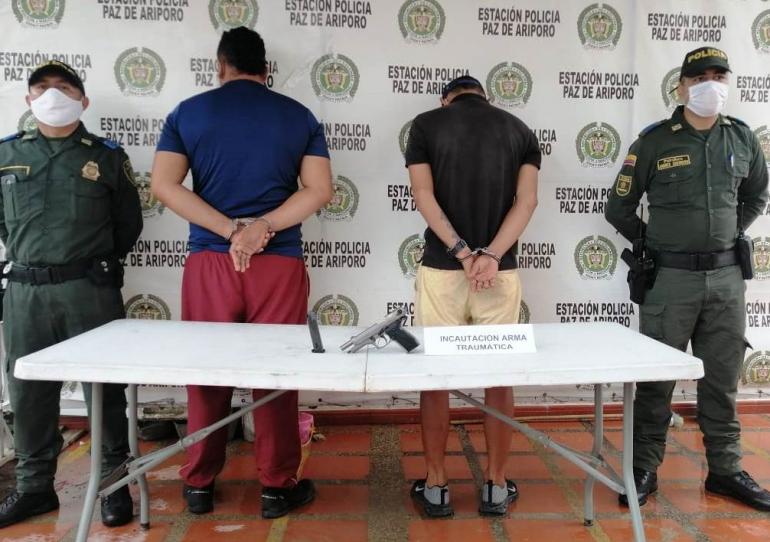 Por un hecho de intolerancia fueron capturadas dos personas y aprehendido un menor de edad en Paz de Ariporo