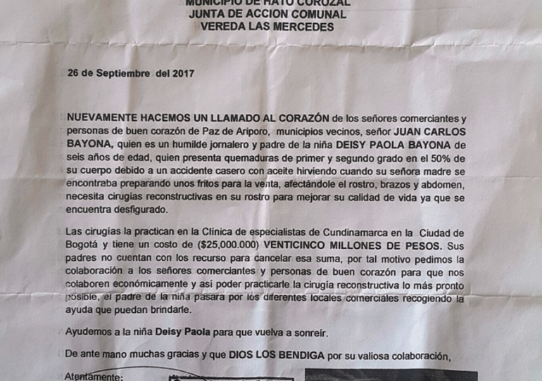 Con carta falsa de una JAC de Hato Corozal piden plata a comerciantes de Paz de Ariporo