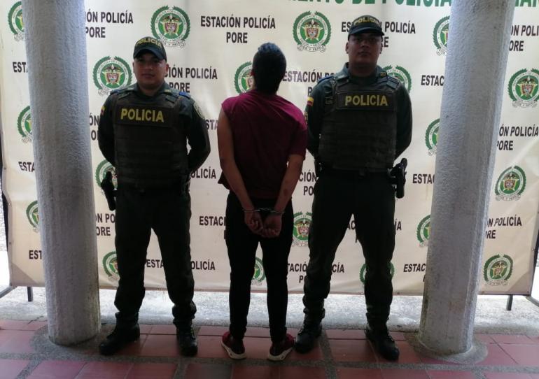 En Pore fue capturado jóven de 18 años por golpear a su señora madre 