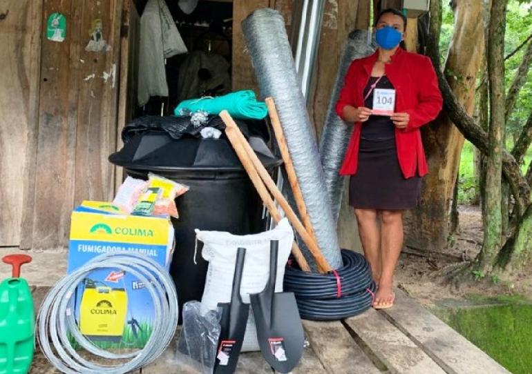 Familias de Hato Corozal y Maní beneficiadas con elementos agrícolas