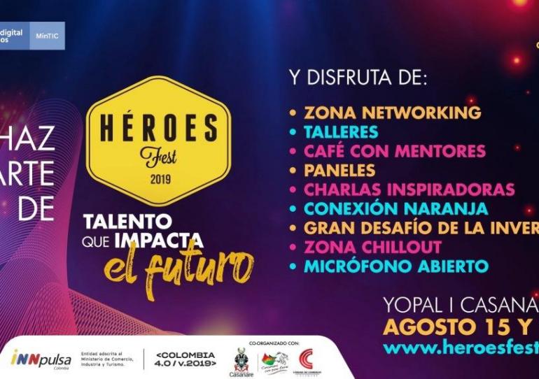Este jueves 15 se abre el campo de entrenamiento de Héroes Fest en Yopal