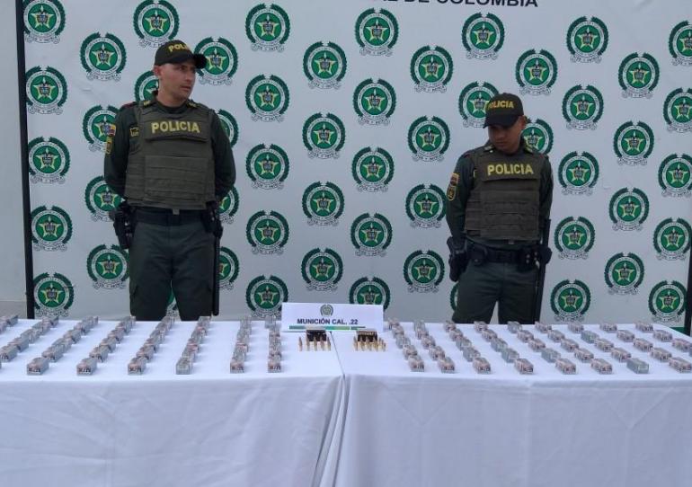 El departamento de Policía Casanare reporta la captura de 12 personas y la incautación de 5000 cartuchos 