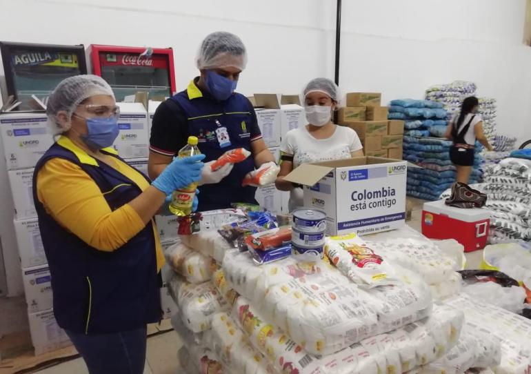 Inició entrega de mercados a familias casanareñas donde habitan adultos mayores de 70 años 