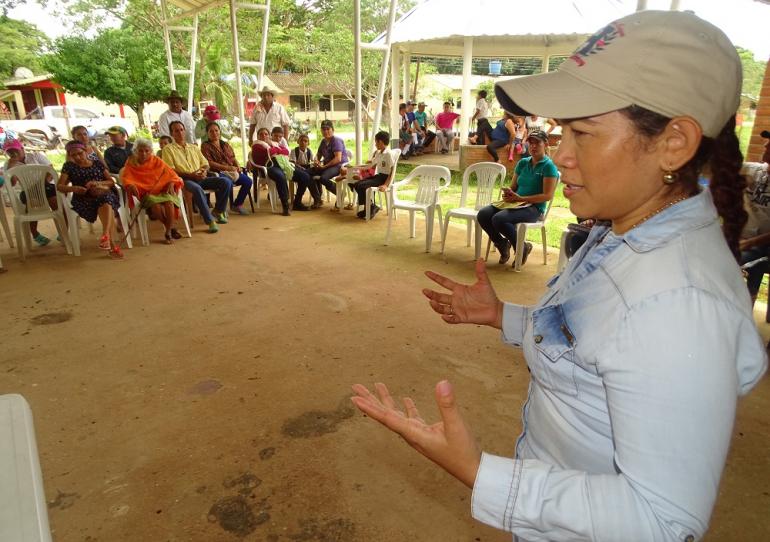 Con el apoyo de la gobernación se construirá cancha multifuncional en Centro Gaitán Guacharía