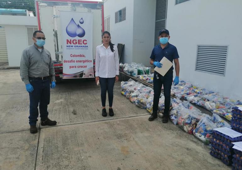 Alcaldía de Paz de Ariporo gestionó ayudas humanitarias ante New Granada Energy 