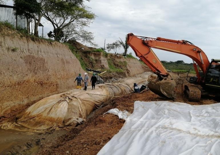  En un 50% avanza la obra sobre el río Tocaría, para garantizar la movilidad a unas 600 ribereñas 