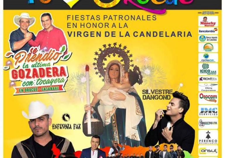 Del 1 al 3 de Febrero Orocué celebra sus tradicionales fiestas patronales en honor a la virgen de la candelaria