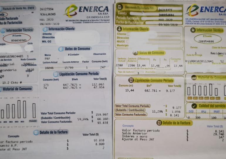 ENERCA financiará el pago de los servicios de Energía y Gas 