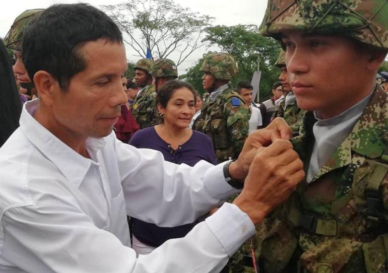 186 soldados del primer contingente de 2018 juraron bandera 
