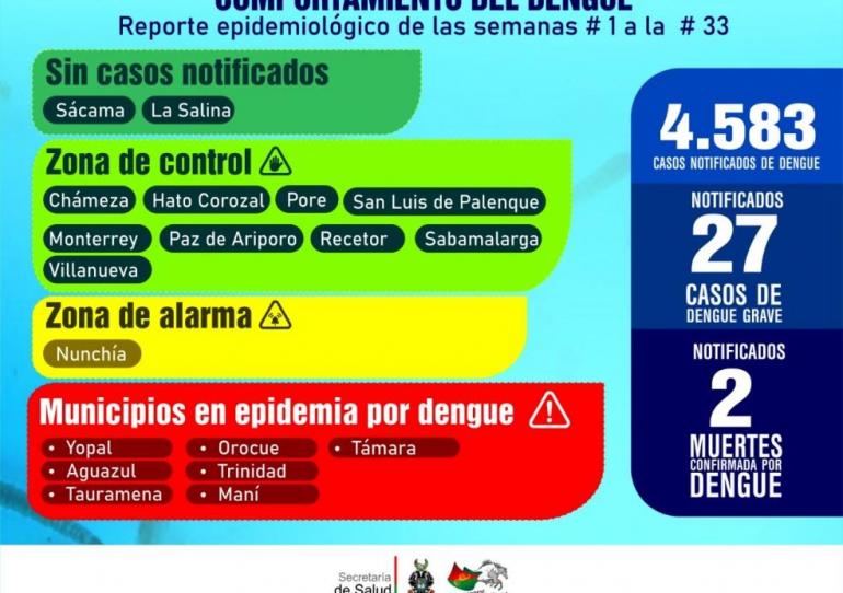 El Dengue sigue afectando la salud de los casanareños