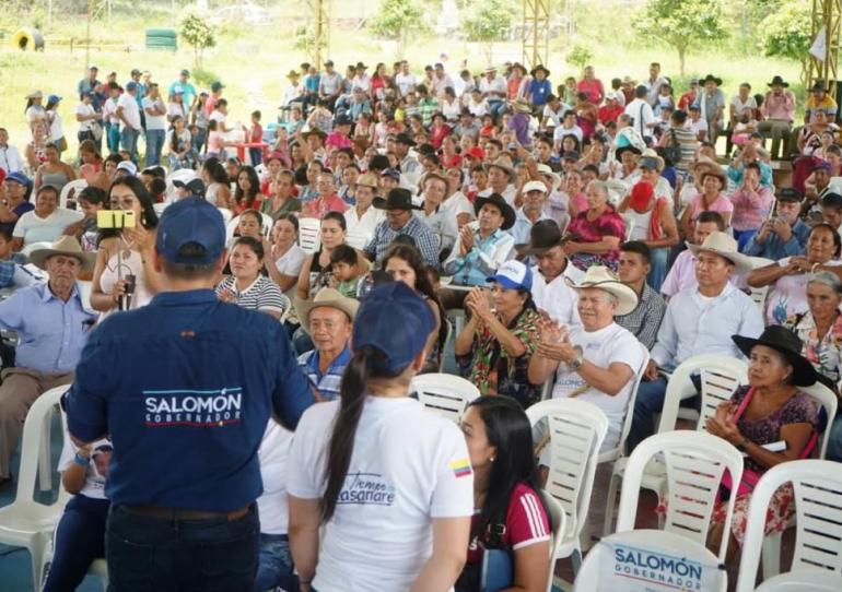 El Ing. Salomón Sanabria visitó corregimientos y centros poblados de Yopal