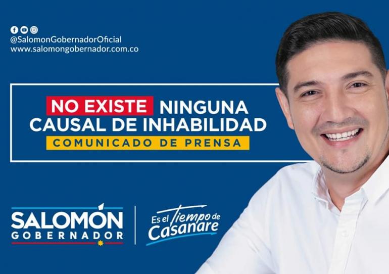  "Demanda de inhabilidad es una estrategia de campaña de mi principal contendor”: Salomón Sanabria