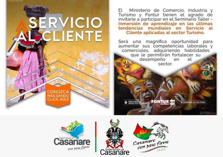 Dirección Departamental de Cultura invita a participar en un Seminario de Servicio al Cliente