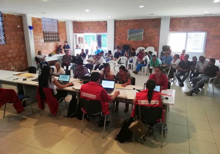 La Unidad para las Víctimas atendió 150 personas en el municipio de Sácama