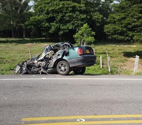 Accidente en la vía Aguazul - Maní 1