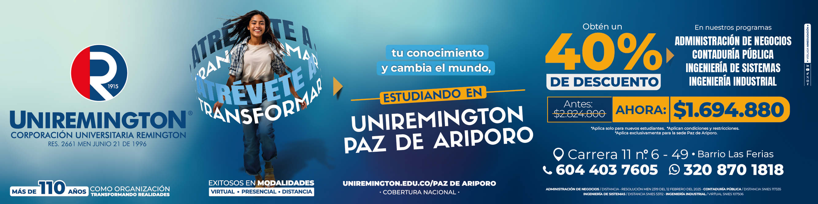 Banner Uniremington Junio 2025