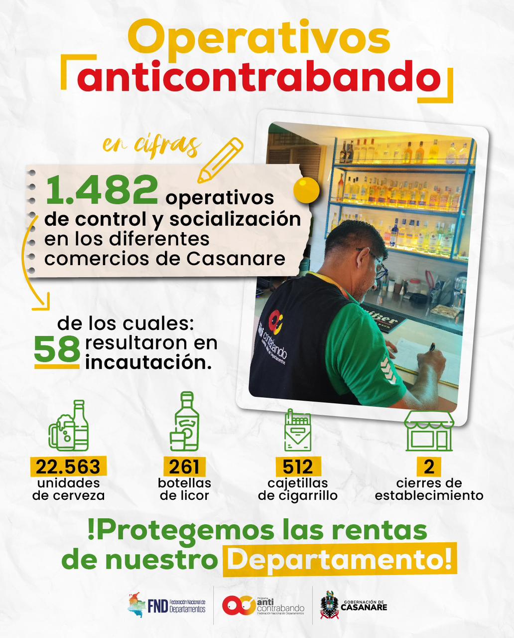 Lucha contra el contrabando en Casanare