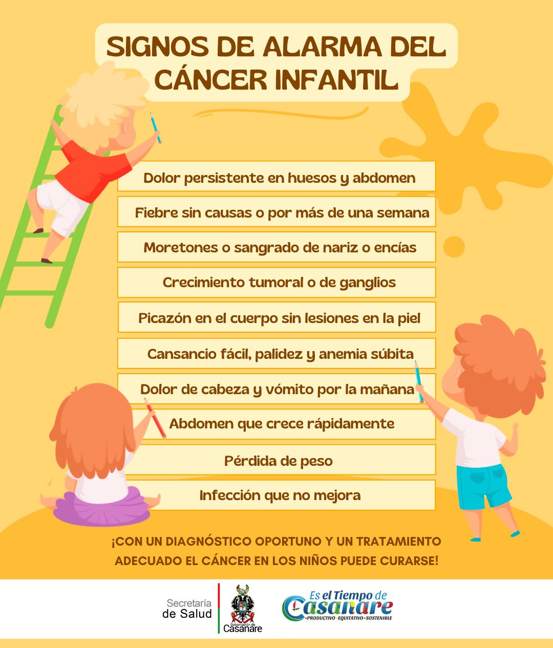 Signos de alarma cáncer infantil