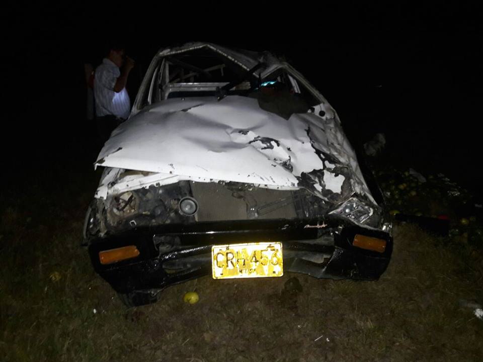 Fuerte accidente de tránsito se registró anoche sobre la marginal de la selva cerca de Hato Corozal