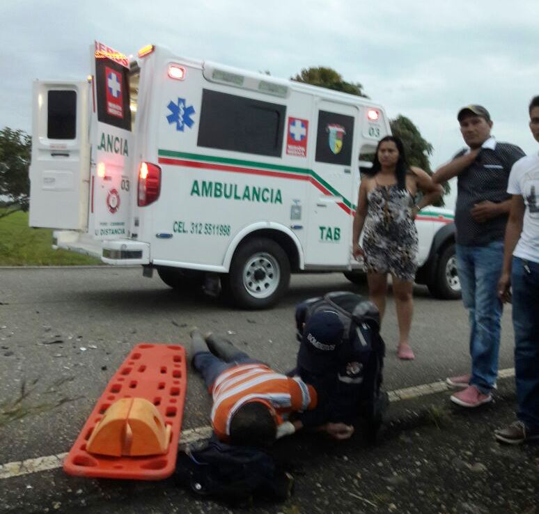 Motociclista se accidentó contra un semoviente en la vía Pore - Trinidad