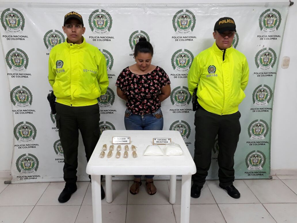 Capturada mujer con gran cantidad de estupefacientes listos para su comercialización