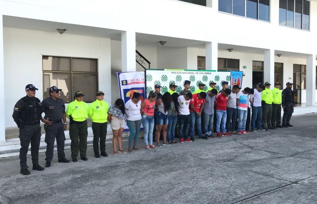 Fueron desarticulados “Los Coyotes” y “Los Pijas” dos organizaciones criminales dedicadas al microtráfico en Casanare