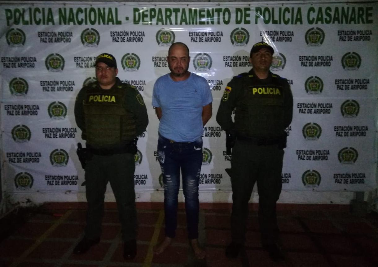 Capturado en Paz de Ariporo ciudadano venezolano sindicado del delito de Acceso Carnal Violento