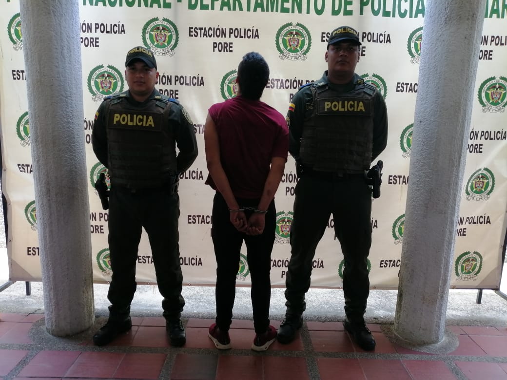 En Pore fue capturado jóven de 18 años por golpear a su señora madre