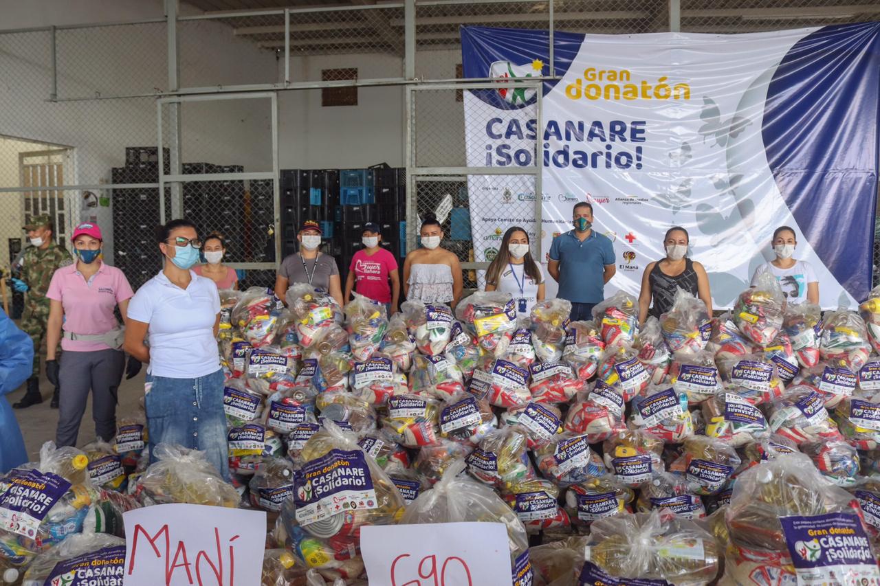 Continúa entrega de mercados gestionados en la ‘Gran Donatón Casanare Solidario’ y de la campaña nacional ‘Ayudar Nos Hace Bien’