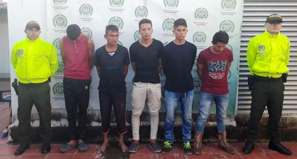 En Trinidad fueron capturados seis integrantes del grupo de delincuencia común organizada “Los Cuervos”