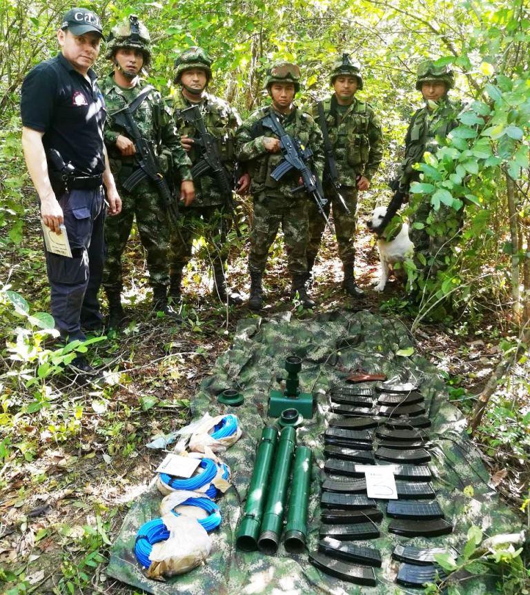 Ejército Nacional halló depósito ilegal con material de guerra en el municipio de Orocué